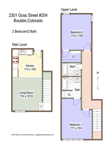 2301 Goss Street 204 Floor Plan